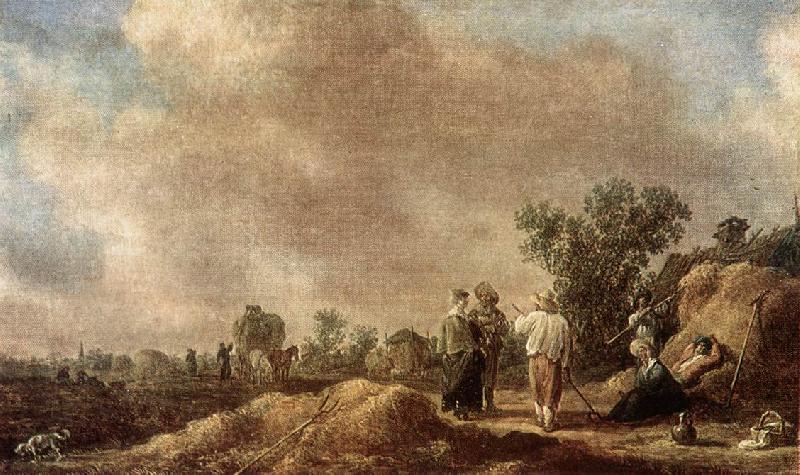 Jan van Goyen Haymaking France oil painting art